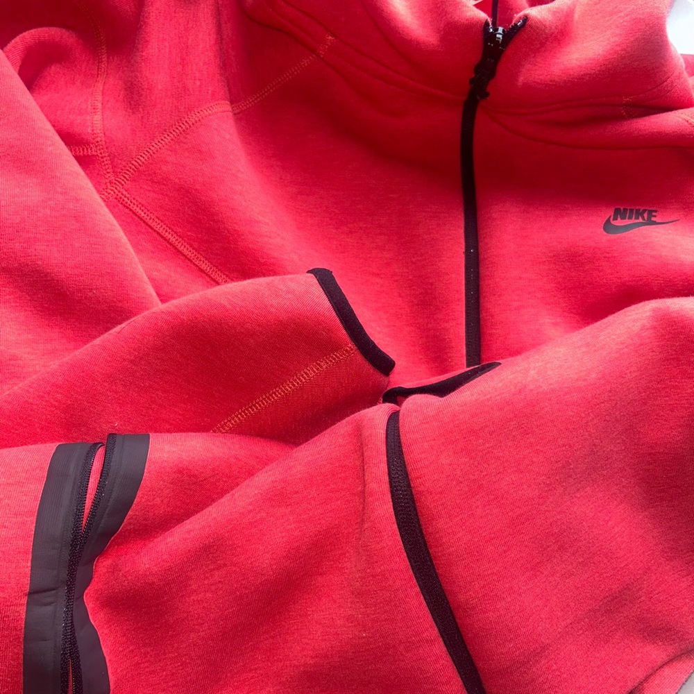 Nike Red Zip-Up Hoodie